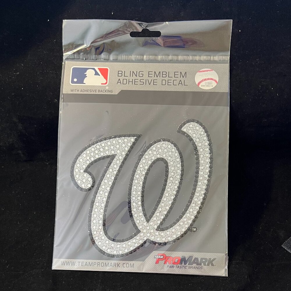Washington Nationals Bling Emblem Car Decal NWT